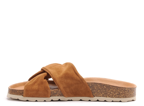Verbenas mules et sabots plats femme roma marron