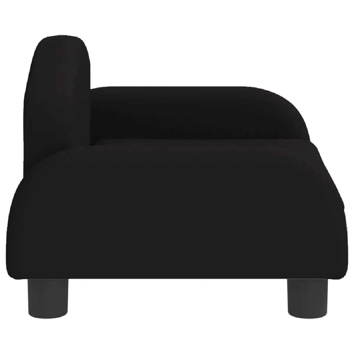 vidaXL Canapé pour enfants noir 50x40x30 cm tissu