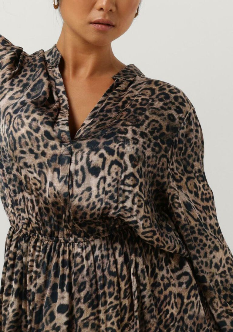 EST\\'SEVEN bruine est'seven mini jurk est&rsquo;journee dress bambu