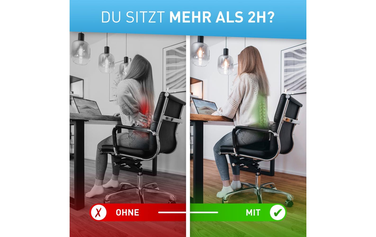 Keilkissen mit Samtbezug – AntirutschbezugStuhl-Keilkissen