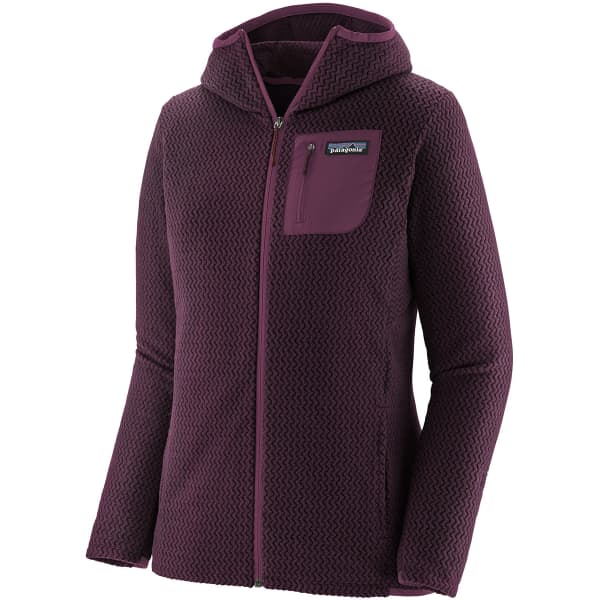 Veste polaire randonnée PATAGONIA W'S R1 AIR FULL-ZIP HOODY OBSIDIAN PLUM