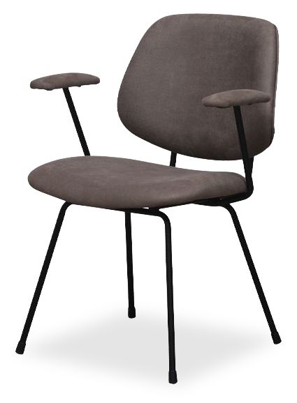 Eetkamerstoel Taupe ZM-88.007 Rivano B62 x D58 x H82 cm