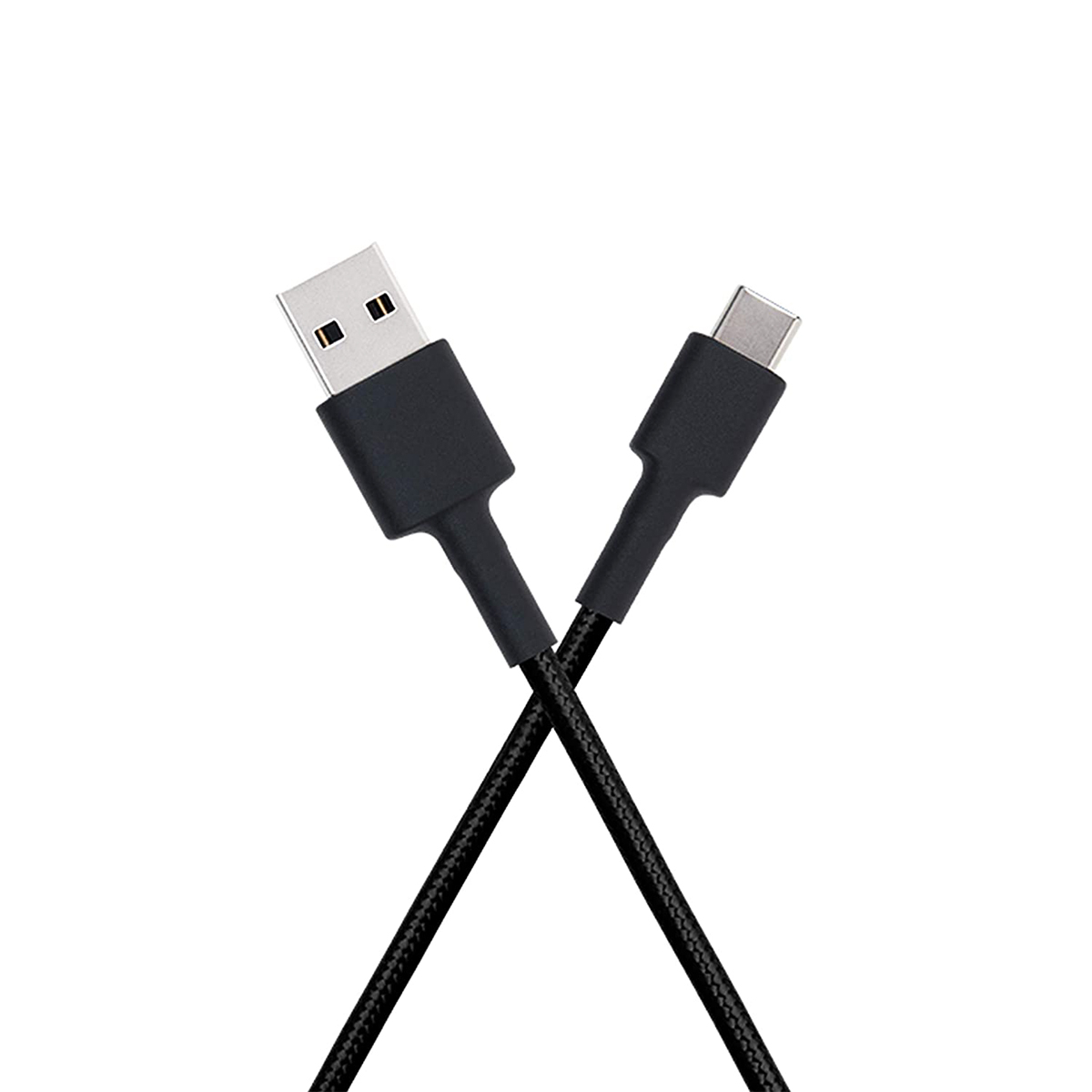 (1m) USB A auf USB C Ladekabel Nylon Datenkabel (SJV4109GL) - Schwarz