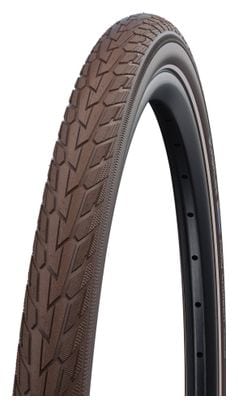Pneu Schwalbe Road Cruiser 700 mm Tubetype Rigide K-Guard Sbc Compound Flancs Reflex Marron