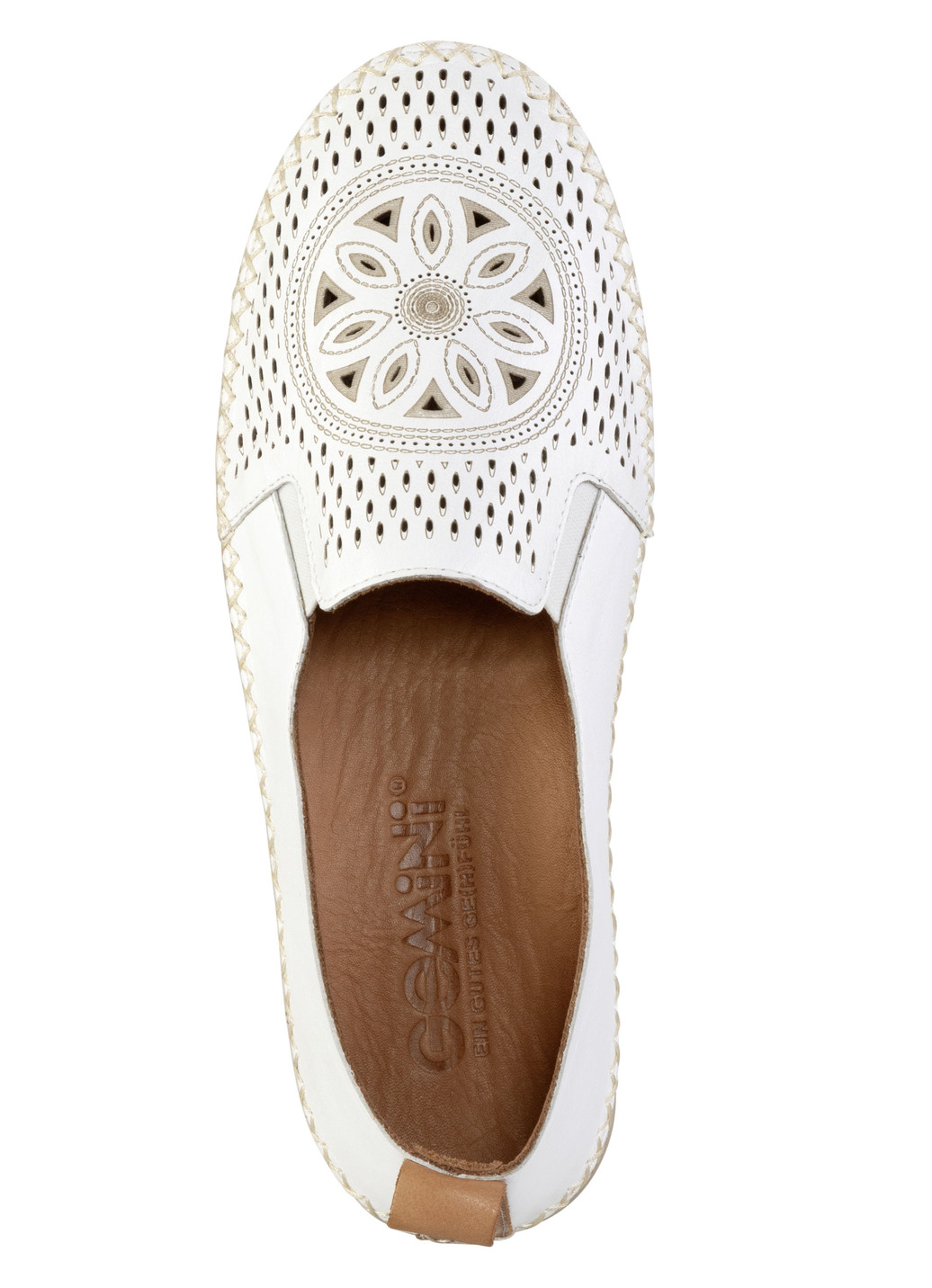Gemini Slipper aus luftig perforiertem Nappaleder