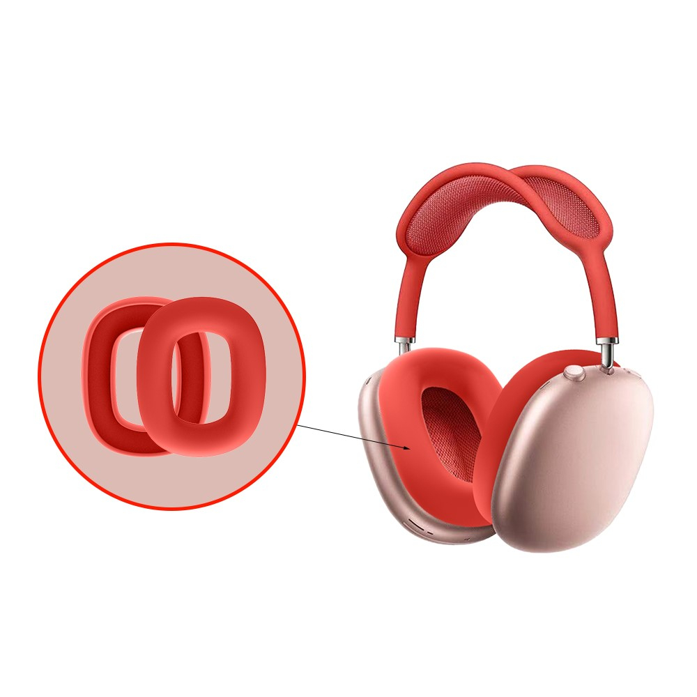 (5-tlg.Set) AirPods Max Silikon Hülle Schutz Abdeckung - Türkis