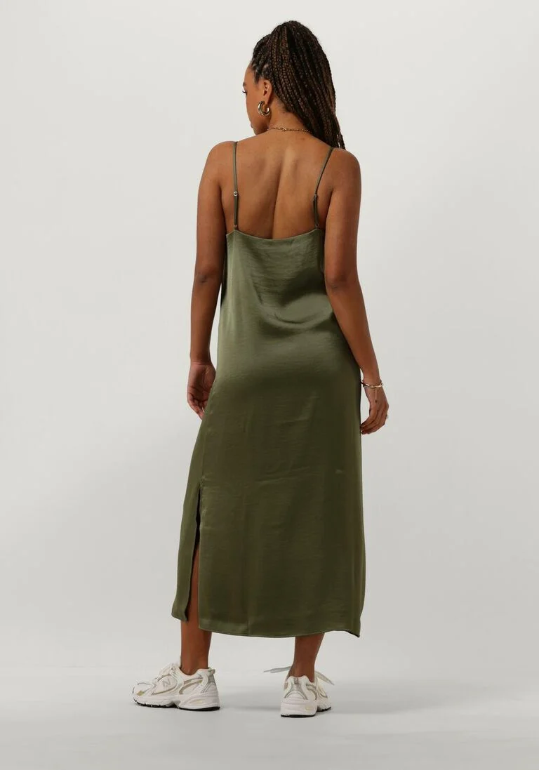 ENVII groene envii midi jurk enlima sl slip dress
