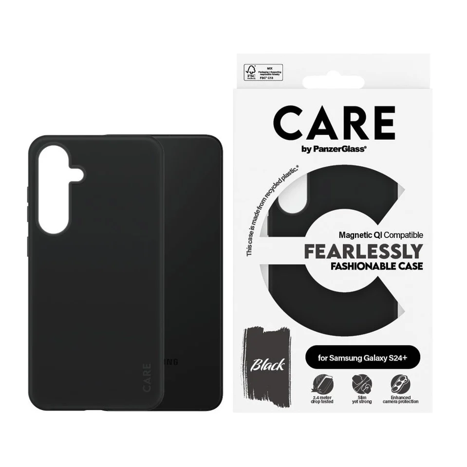 CARE by PanzerGlass - Cover - Black - Samsung S24+