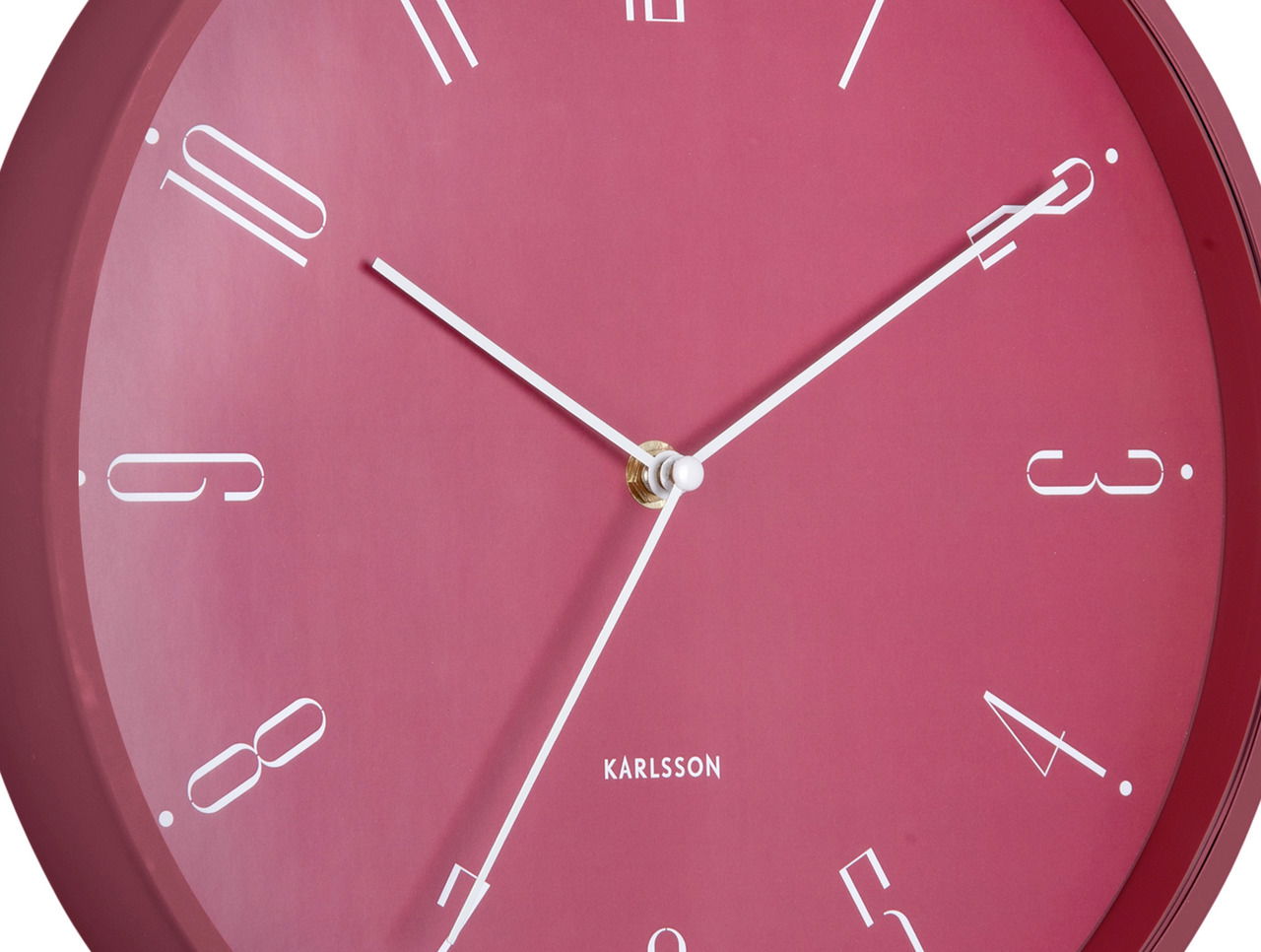 KARLSSON Wall Cock Regal BLUSH RED