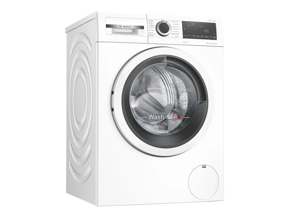 Bosch Serie | 4 WNA13470 - Vaske-/ tørremaskine - Niche - bredde: 60 cm - højde: 85 cm - frontbetjening - 63 liter - 8 kg - 1400 rpm - hvid