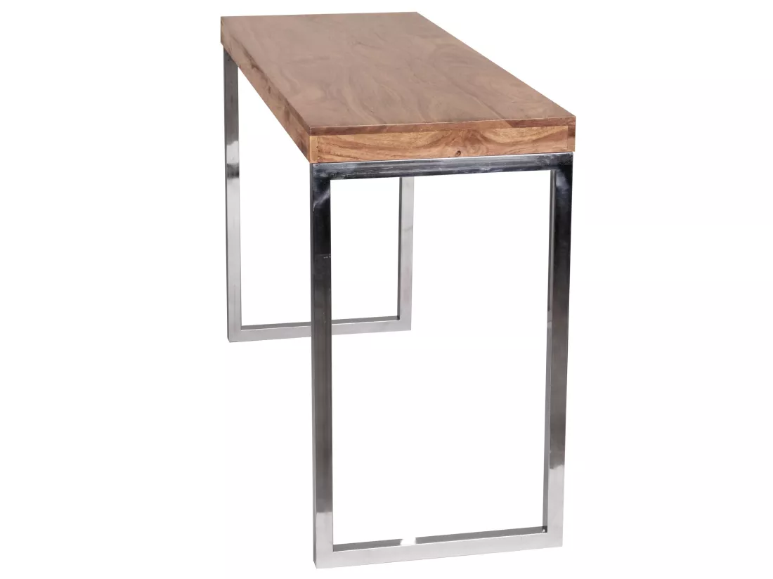 Table console Bois Massif 120x77x45cm Table de couloir Table de bureau