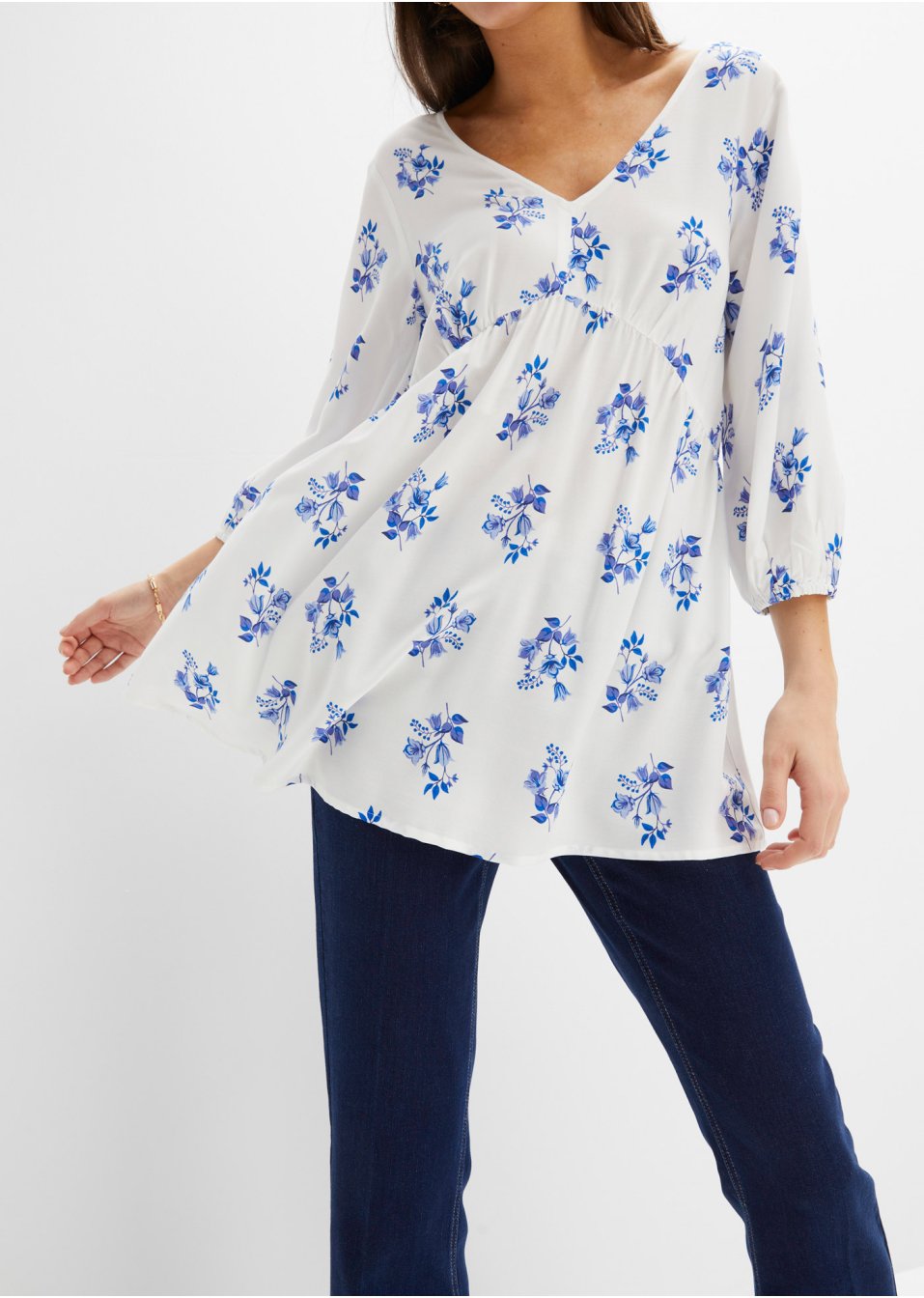 Tunique-blouse imprimée en viscose