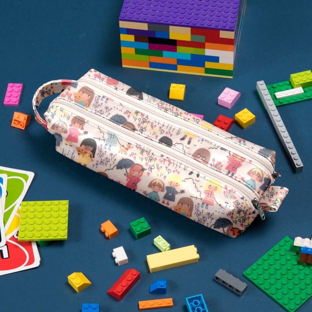 Trousse Double Compartiment Petites Filles Pop