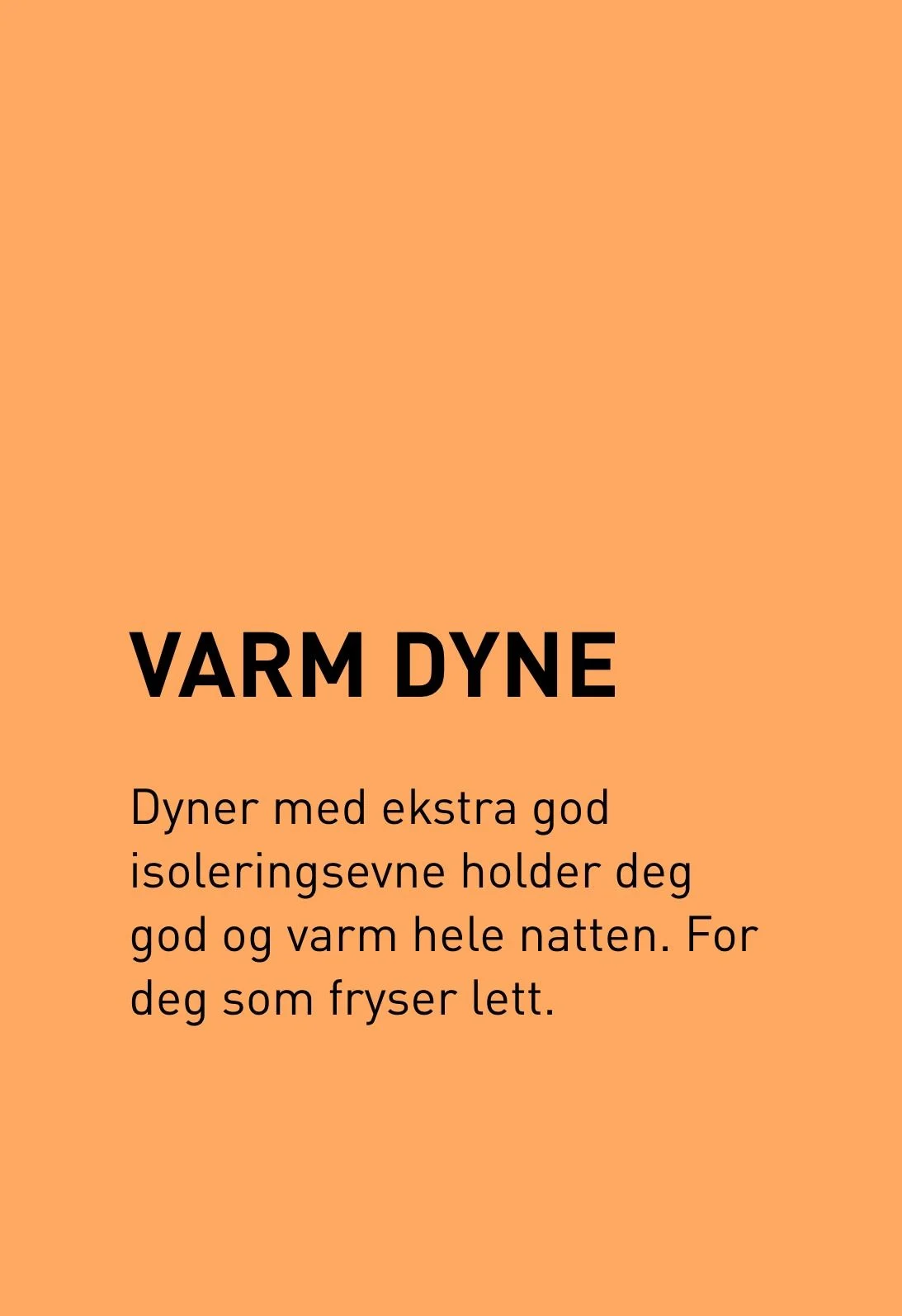 Varm fiberdyne offwhite - 140x200 cm