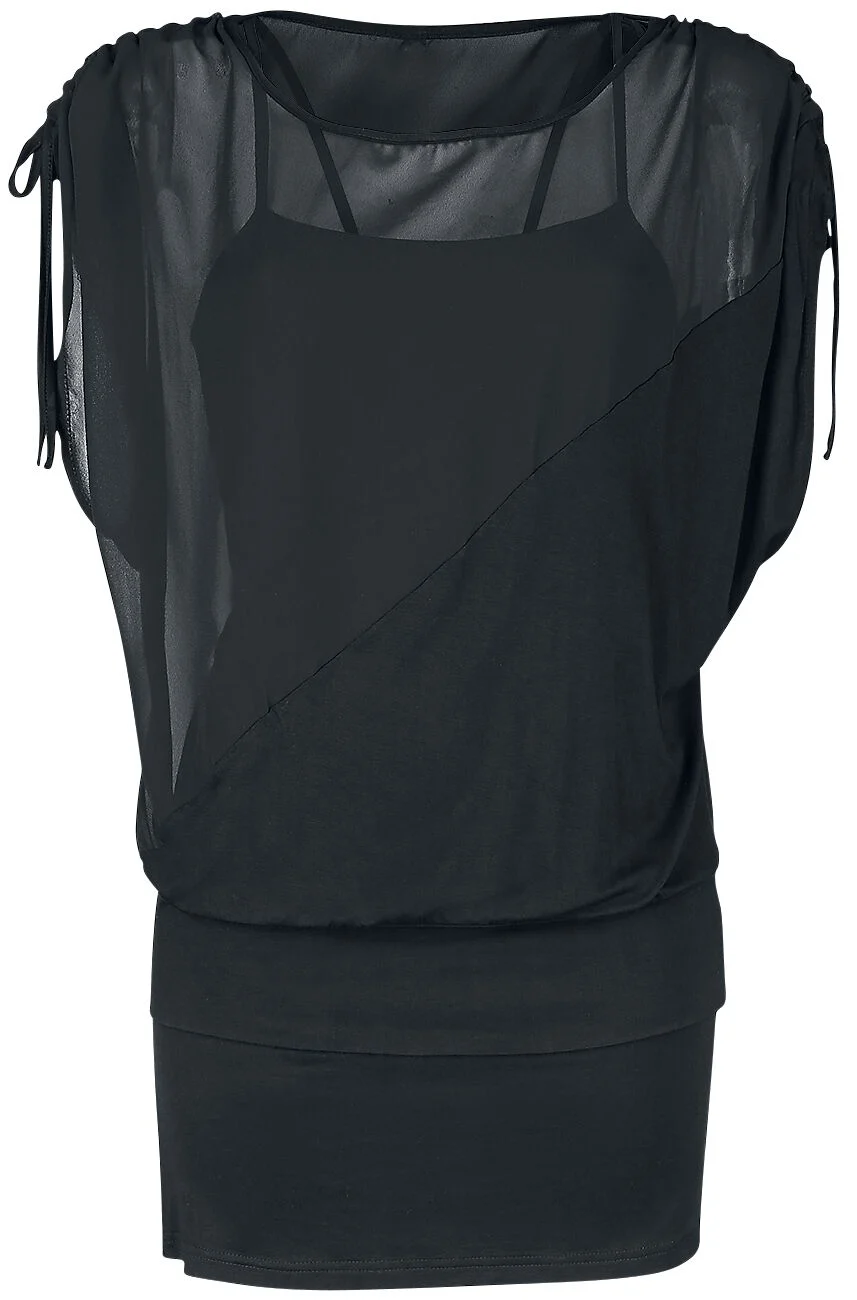 Robe Chiffon 2-En-1 | Forplay T-Shirt Manches courtes