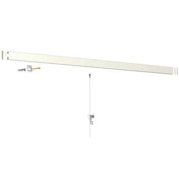 Artiteq Click Rail schilderij ophangsysteem compleet 6 meter créme-wit