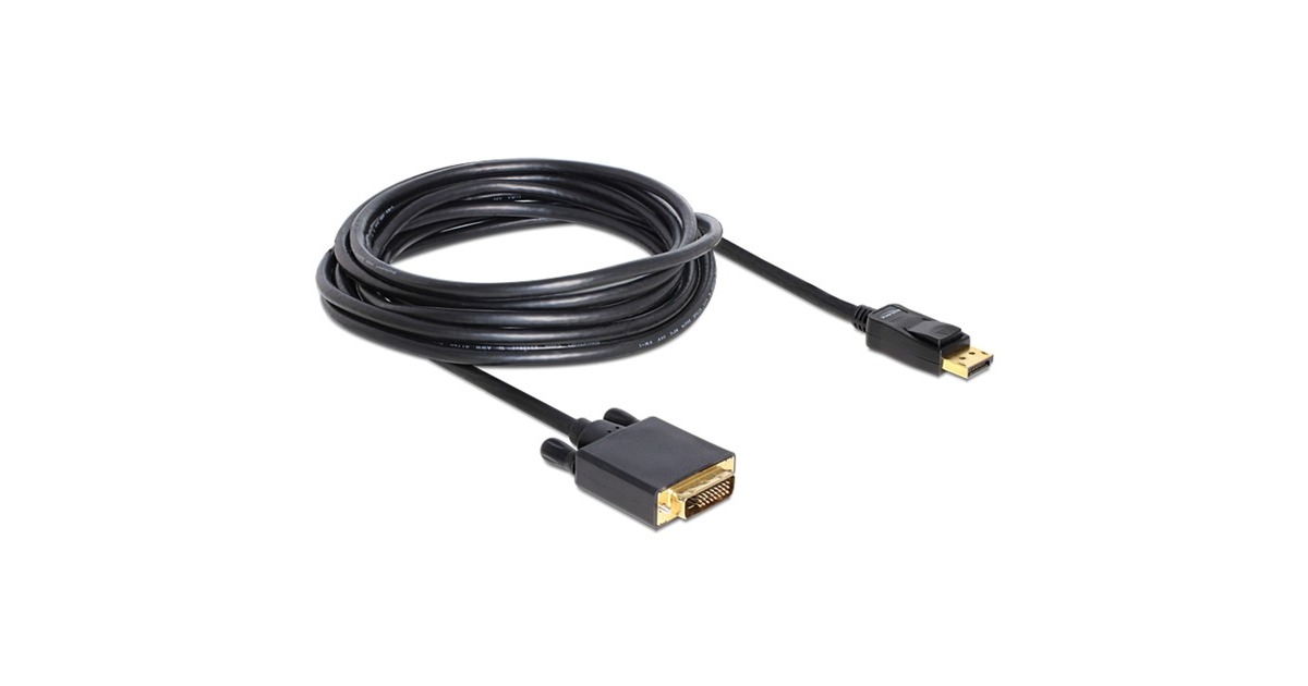 DeLOCKDisplayPort > DVI 24+1 adapter  (Zwart, 5 meter)