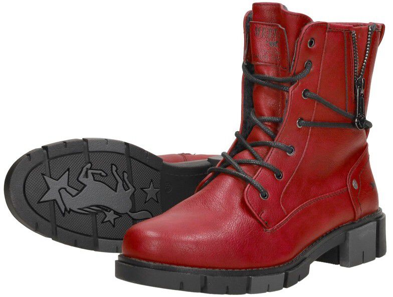 Mustang Veterschoenen Hoog rood