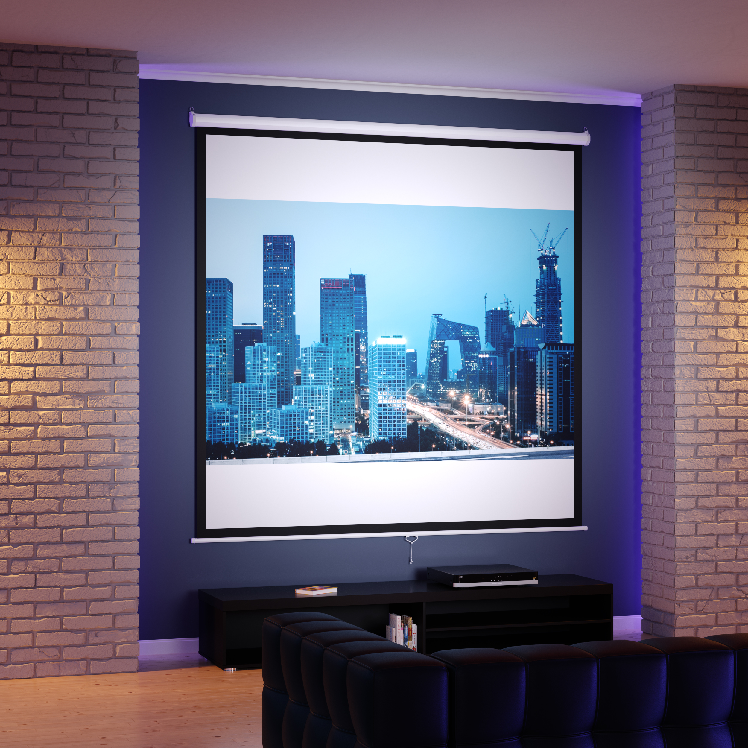 Leinwand Beamer 200 x 200 cm