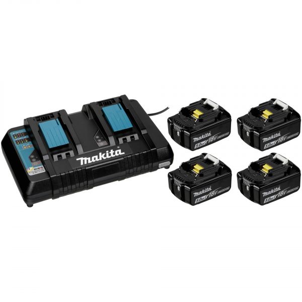 Makita Kit Carregador   4 Baterias 5,0ah - 197626-8
