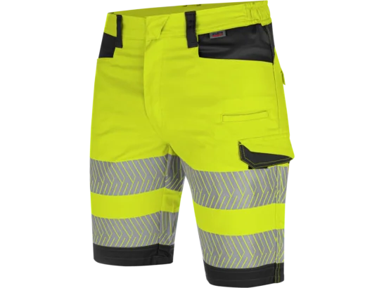 Bermuda de travail haute-visibilité fluo jaune/anthracite Würth MODYF