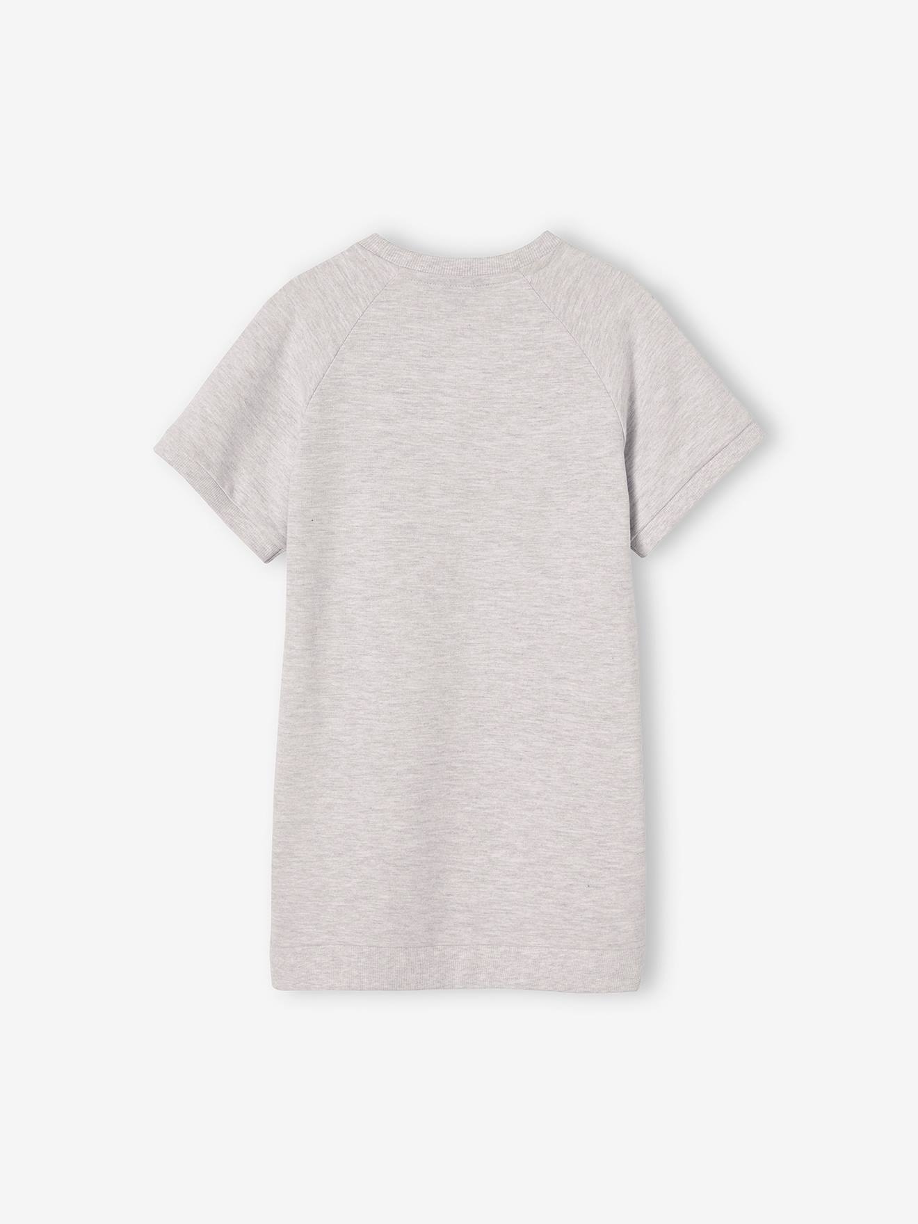 Vestido de moletom cinza mesclado Yale® para meninas
