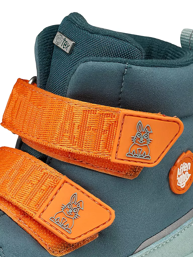 AFFENZAHN Kinder Winterstiefel VEGAN COMFY Hase hellblau