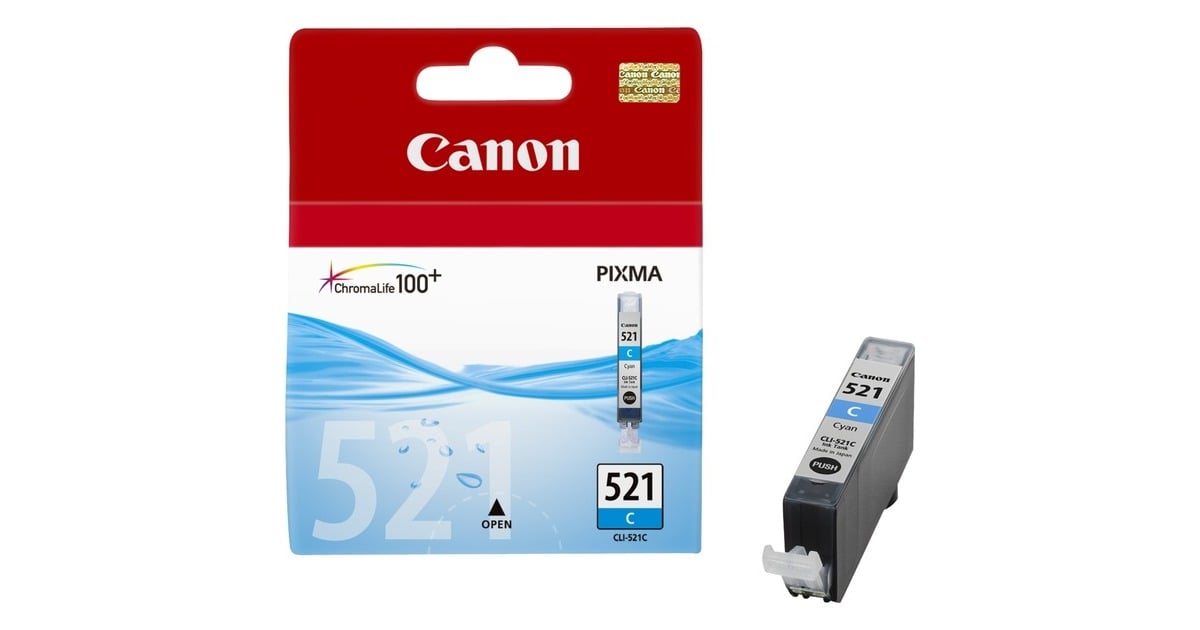 CanonInkt - CLI-521C  (2934B001, Cyaan, Retail)