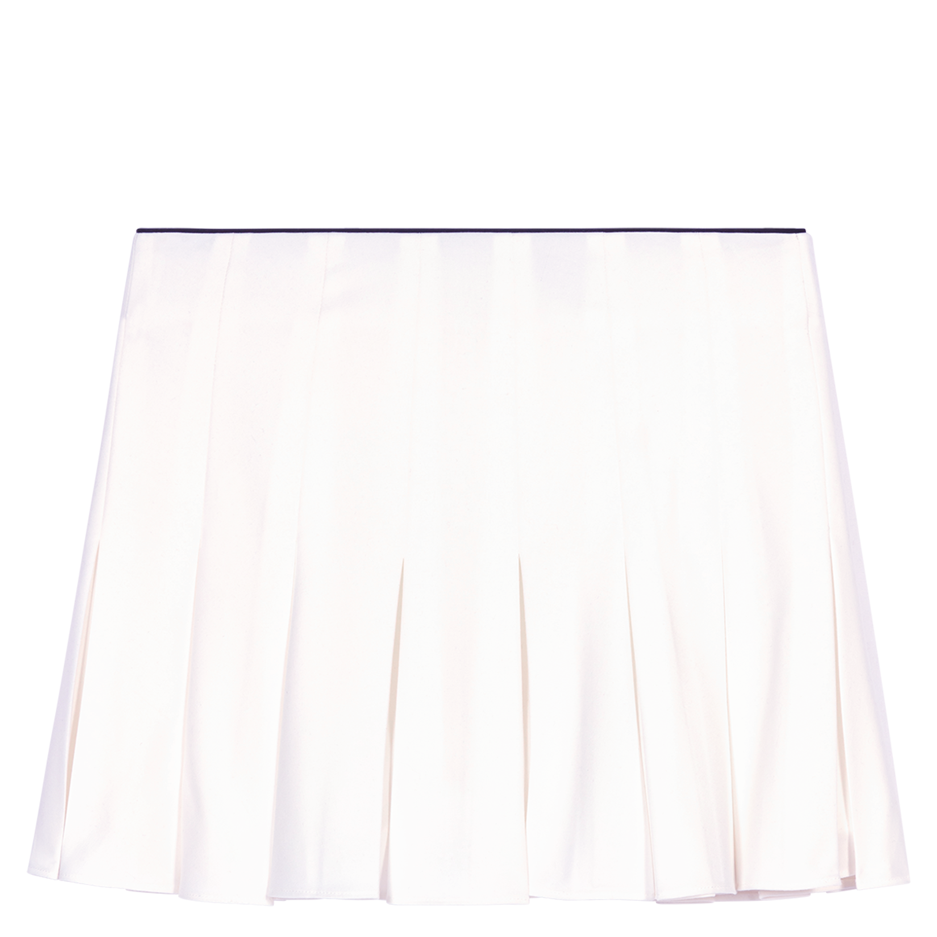Jupe short plissée | Blanc