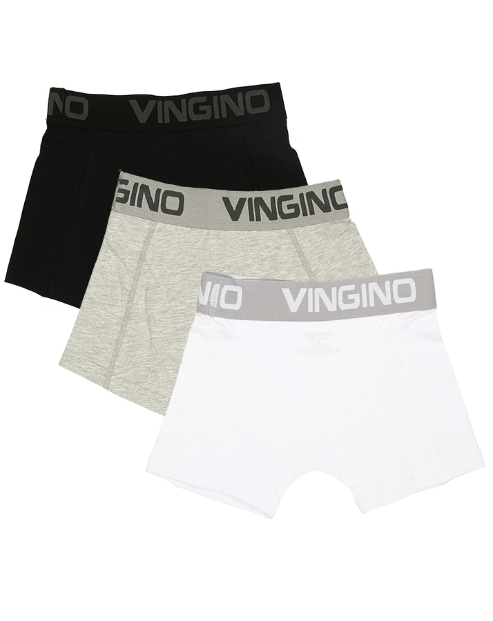 Boxershorts MULTICOLOR 3er Pack in schwarz/grau/weiß