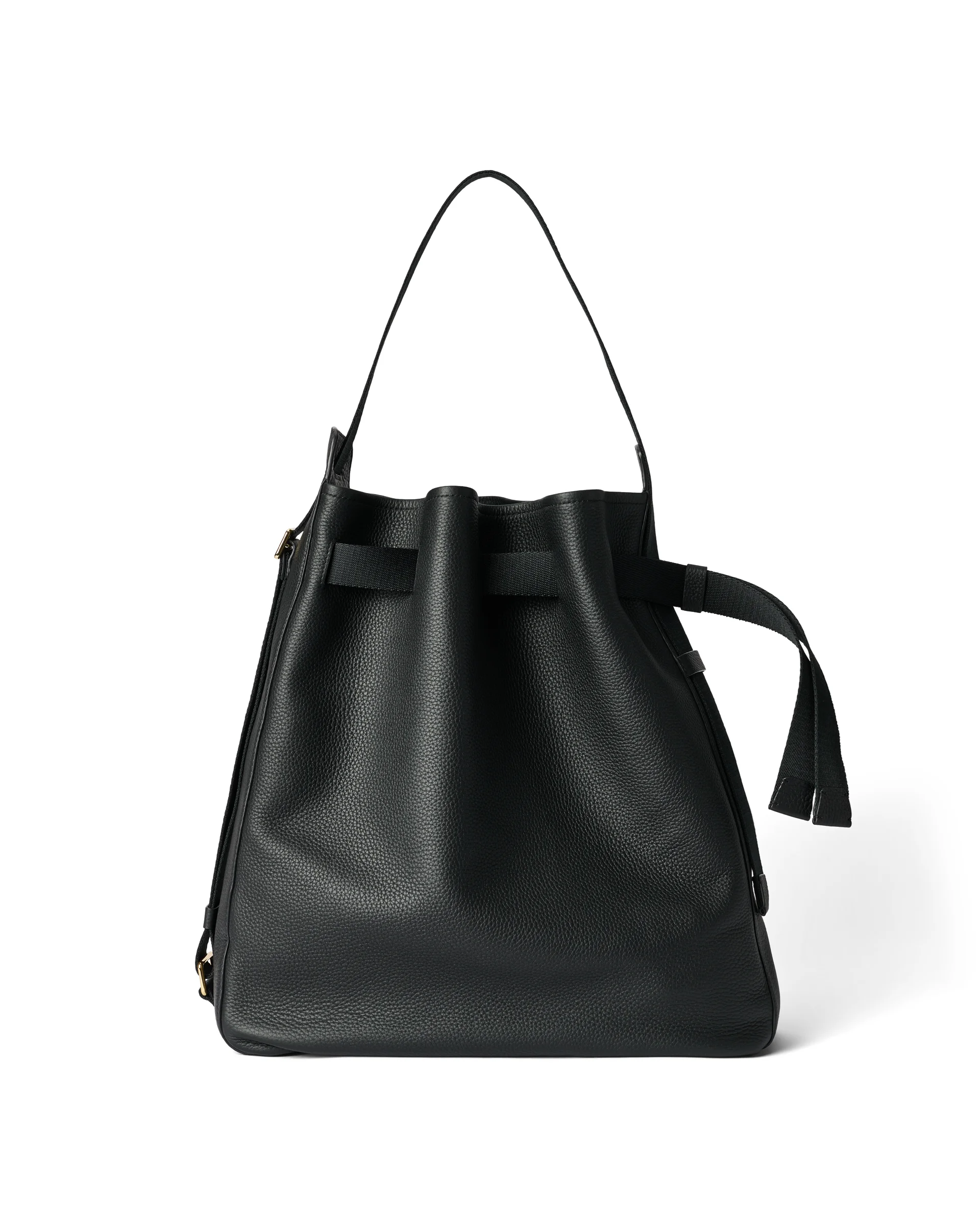 ECCO Sail Bag Hobo-Tasche aus Leder Schwarz 45X36X15 cm