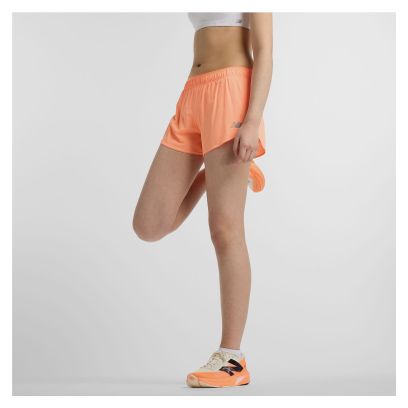 Short splité New Balance RC Ultra Light Orange Femme