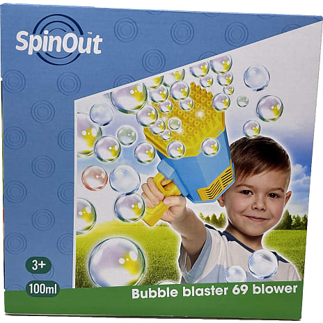 SpinOut sæbeboblepistol 69 bobler
