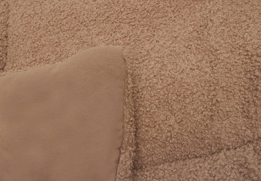 reversible boxkleed Boucle Biscuit