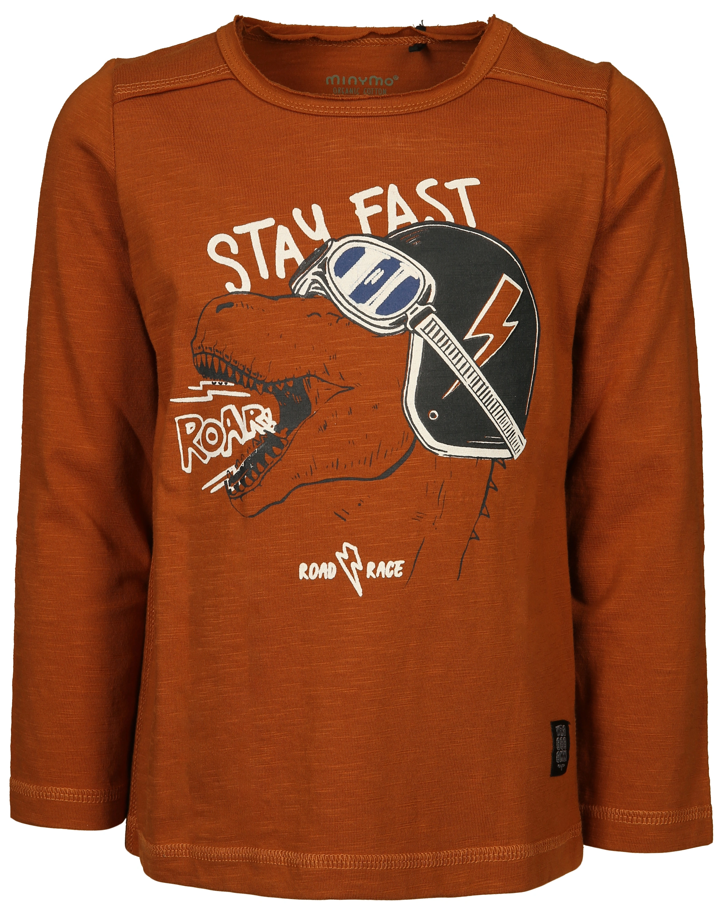Langarmshirt STAY FAST in glazed ginger