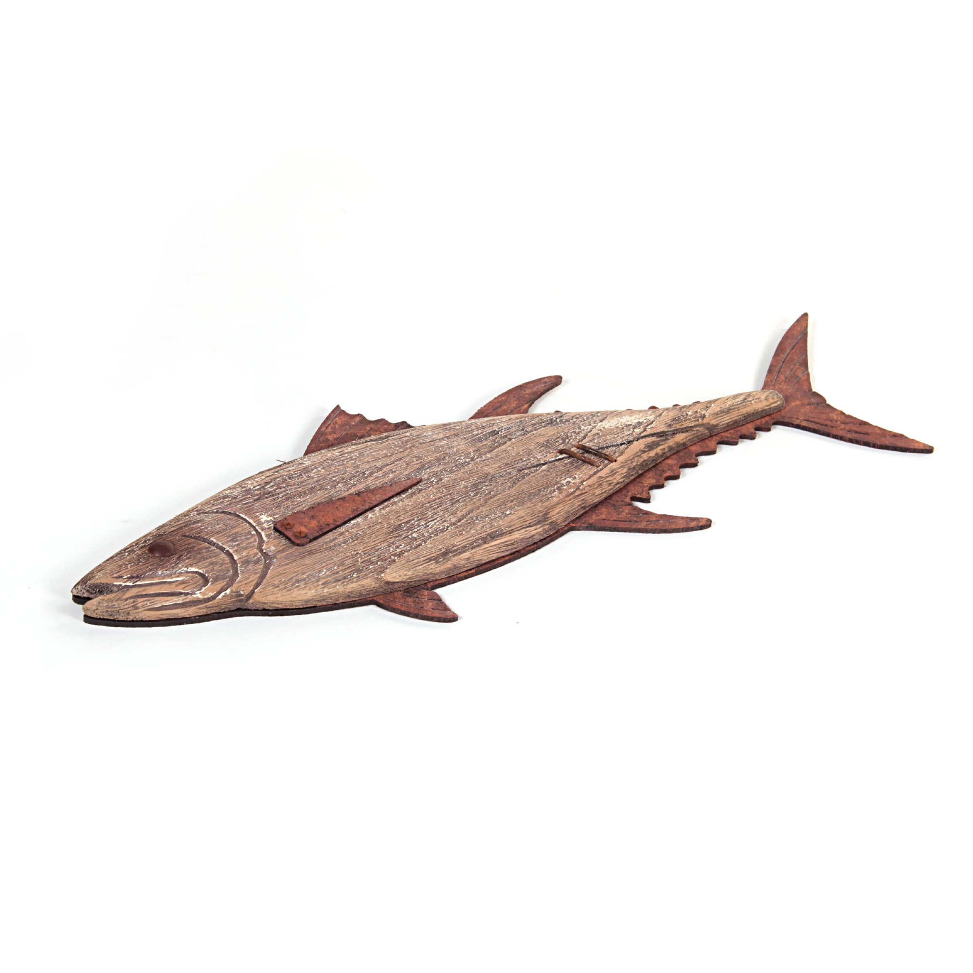 Wandbild 'Forelle', braun, B 58 cm, H 22 cm, L 3 cm von fischer's lagerhaus