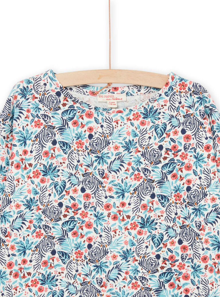 T-shirt à imprimé tropical