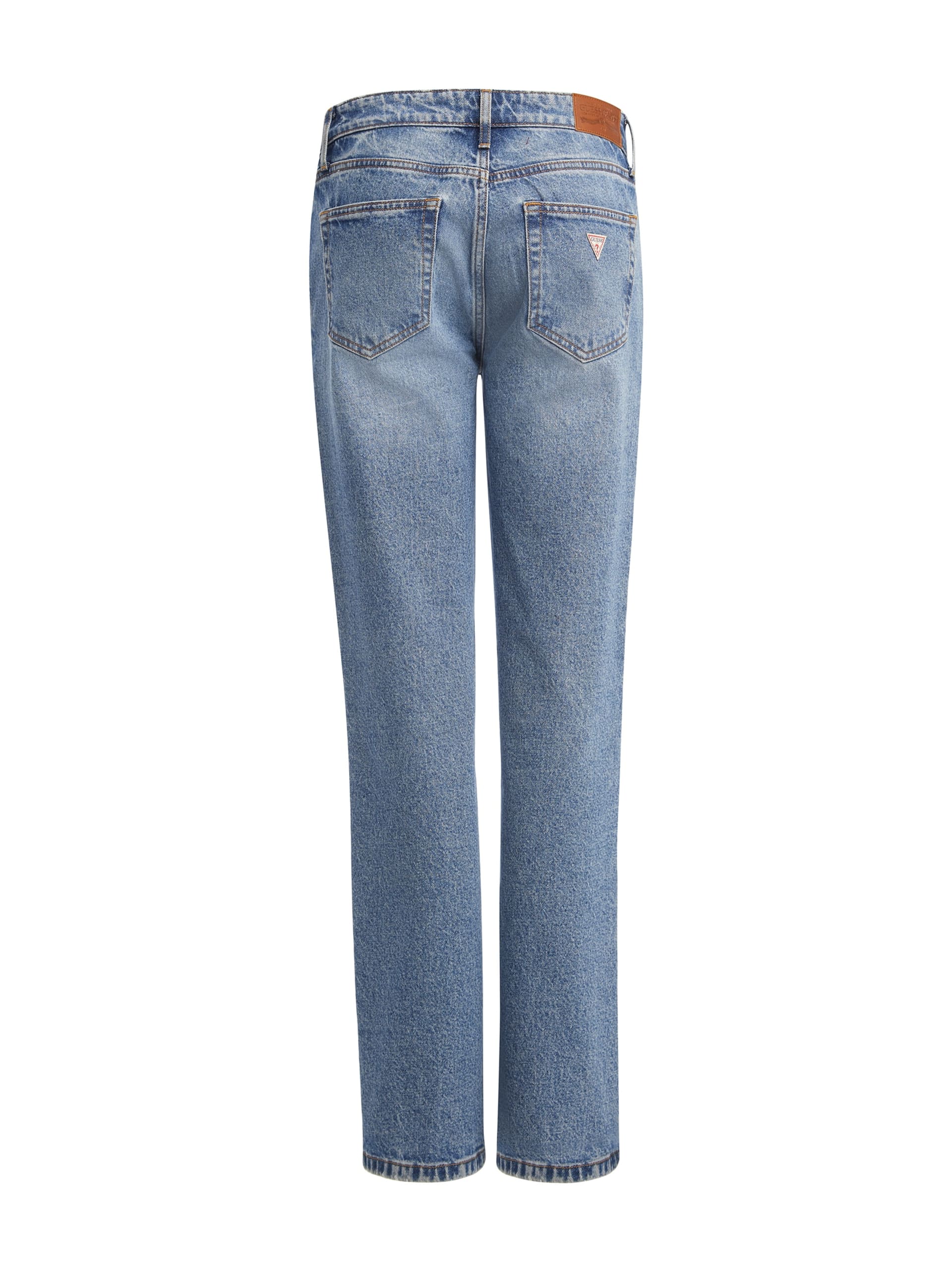 Calça jeans reta de cintura média G08