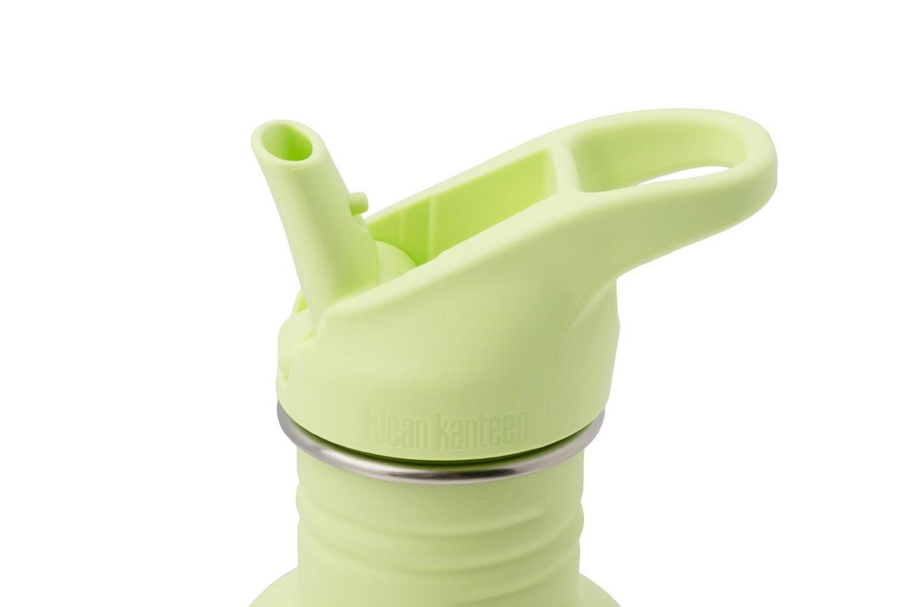 Klean Kanteen Classic Water Bottle 1011199 Shadow Lime, Flip Seal Sport Cap, drinkfles, 800 ml