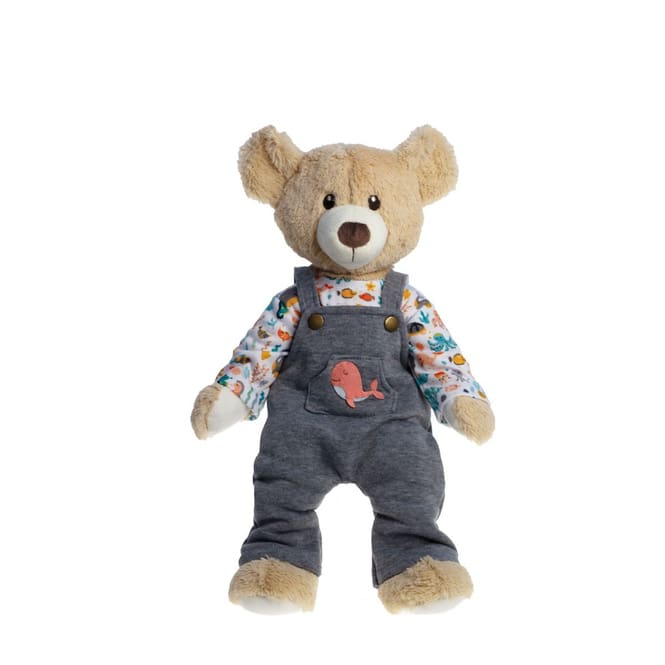 Puppenbekleidung - Latzhose mit T-Shirt - Wal Bobby - Größe 35 - 45 cm