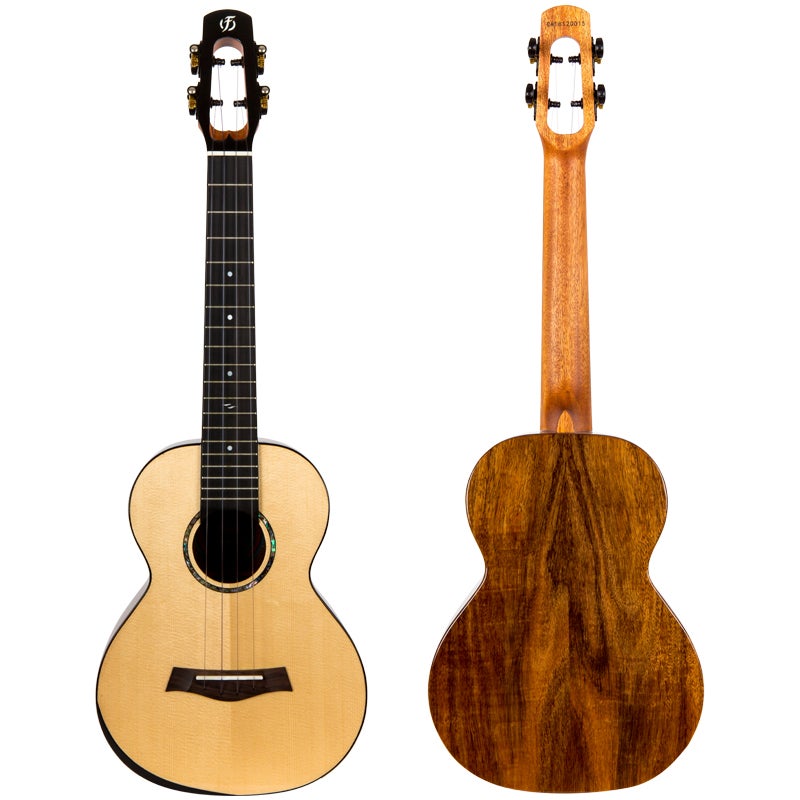 Flight Royal Series Voyager EQ-A Tenor elektrisch-akoestische tenor ukelele met gigbag