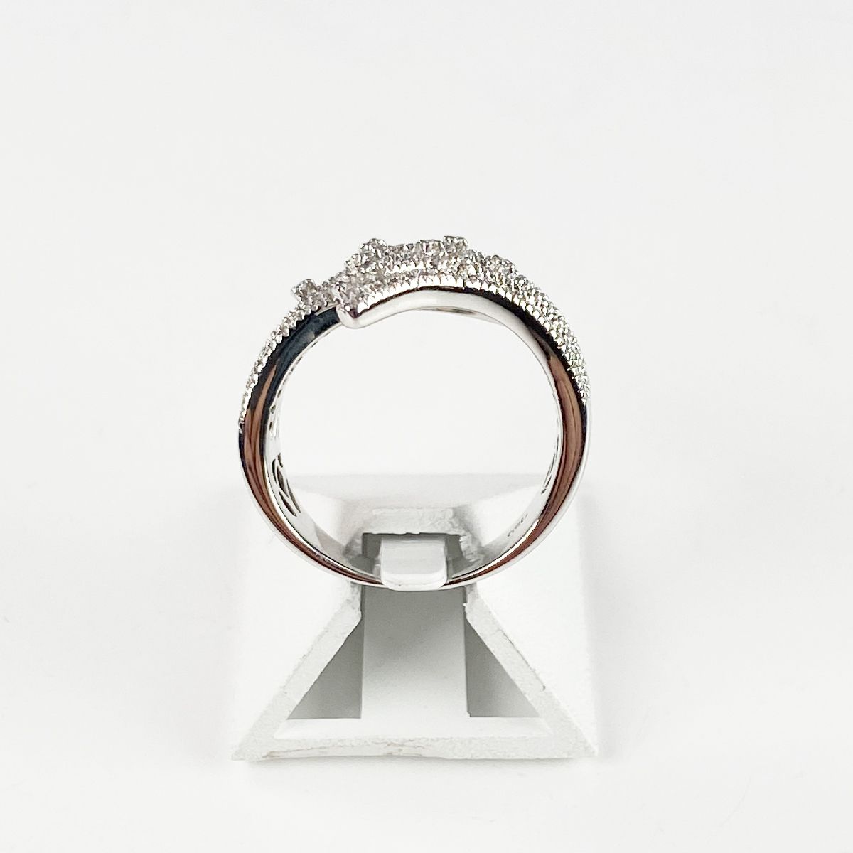 Bague d'occasion or blanc 750 diamants