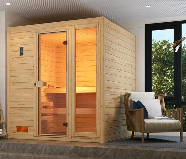 Weka Sauna Valida Plus mit Glastür und