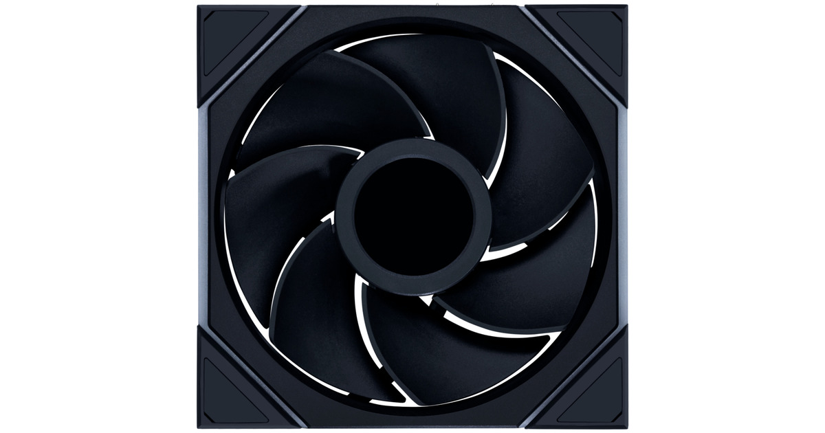 Lian LiUNI FAN TL 140 LCD Wireless Reverse Blade RGB case fan  (Zwart, 140 x 140 x 28 mm, PWM, 1x 9-pin USB)