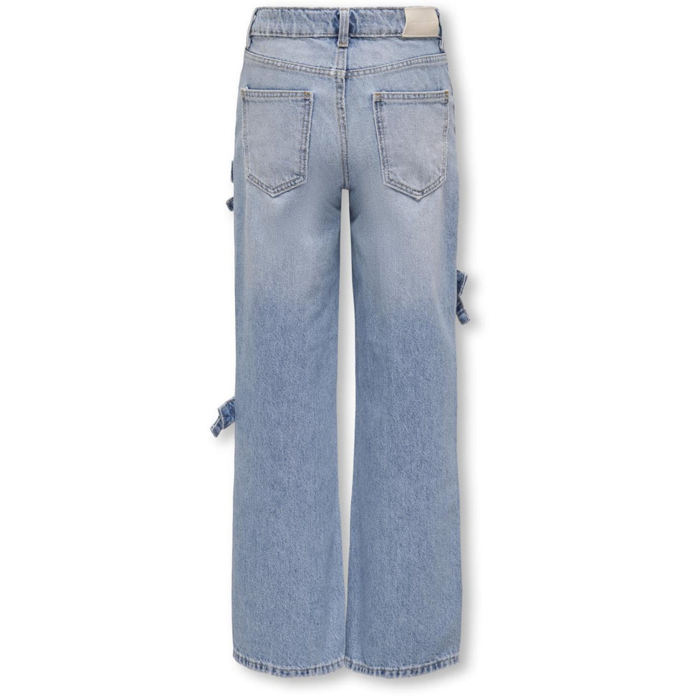Køb kids ONLY Light Blue Denim Hope Wide Sløjfe Denim Jeans