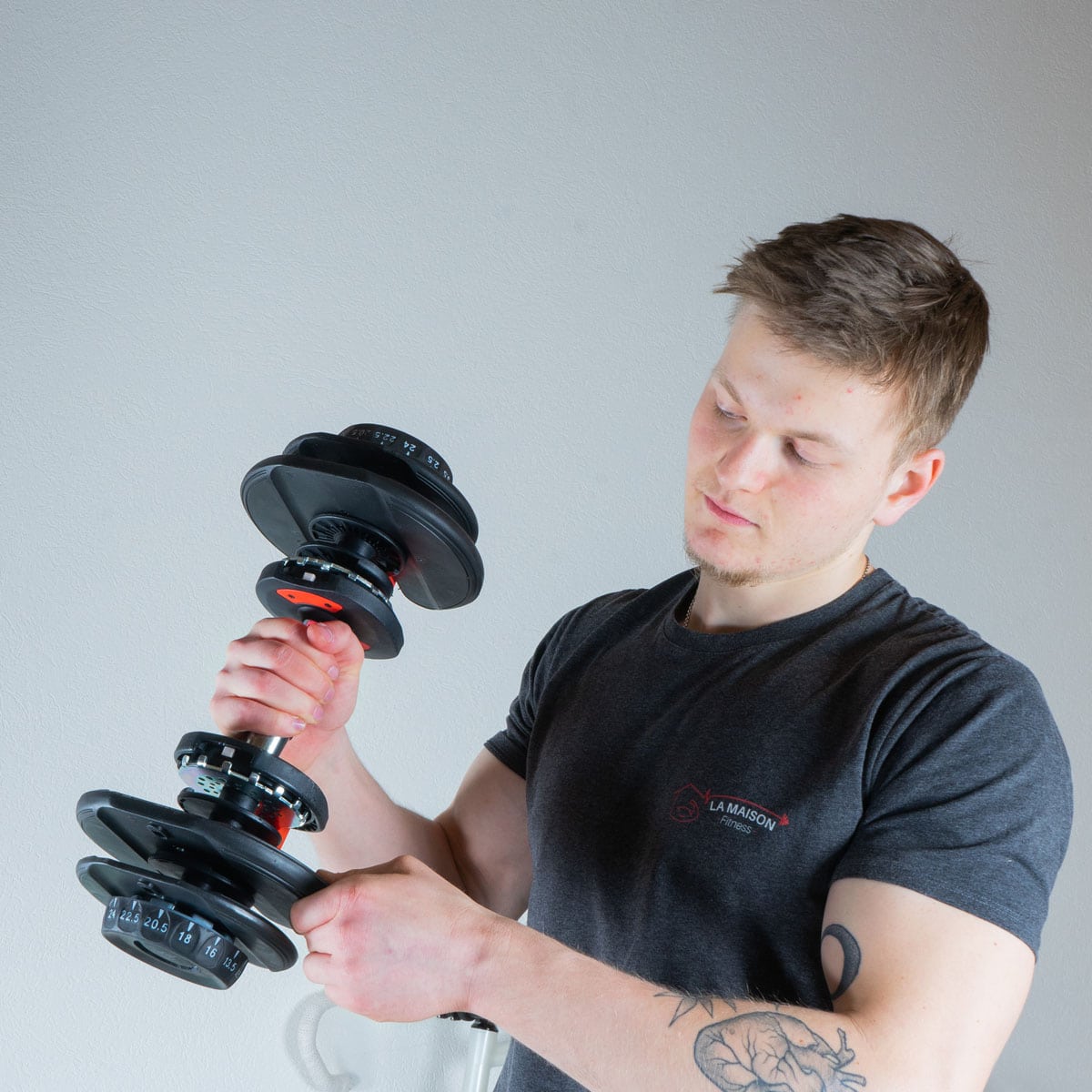 Halter Gladiatorfit de PVC com ajuste rápido de 2 a 24 kg