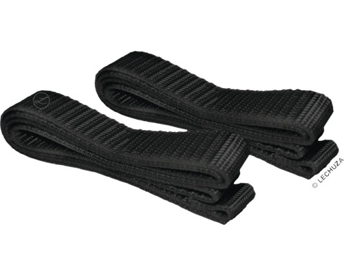 Lechuza spanband 40,5 cm voor balkonbakbeugel, zwart, 2 stuks