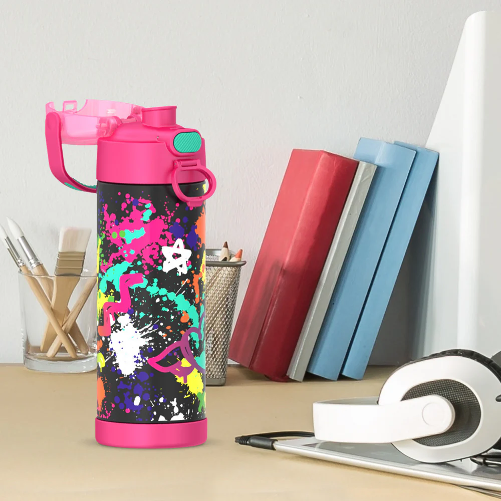16oz FUNTAINER® WATER BOTTLE WITH LOCKING LID