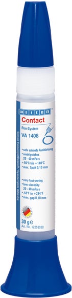 WEICON VA 1408 Cyanoacrylaatlijm | Vochtbestendige, laagviskeuze secondelijm | 30 g