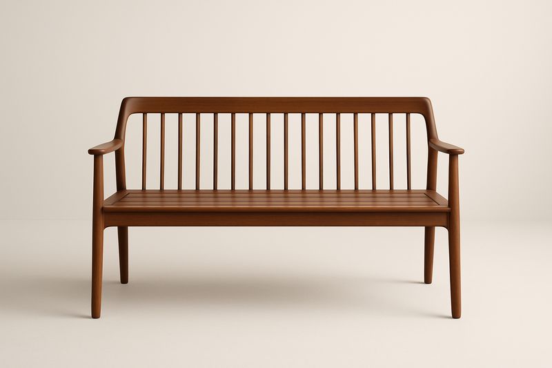 Holzbank Teakholz Braun 140x60x85 cm